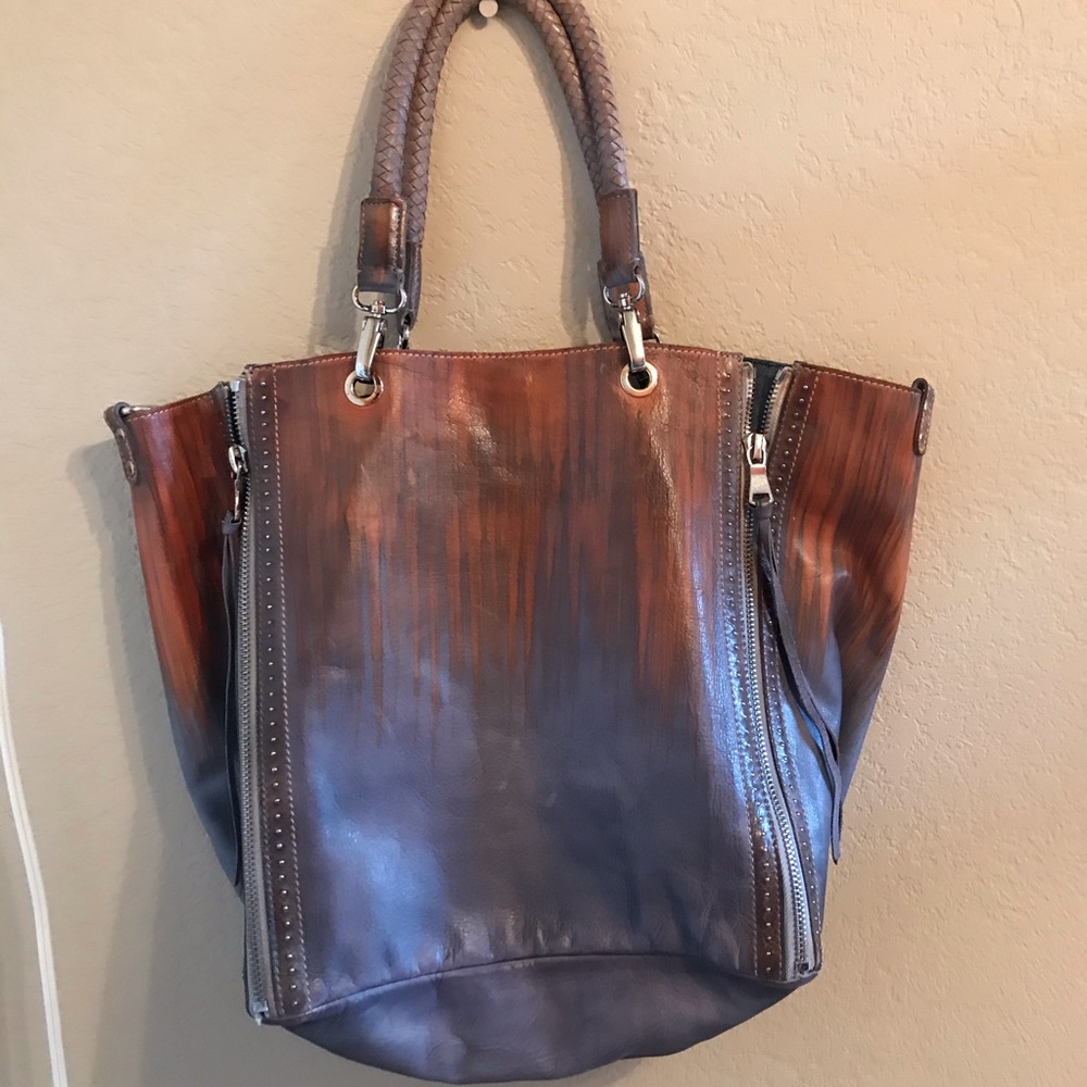 Free People Old Trend Barracuda Leather Tote